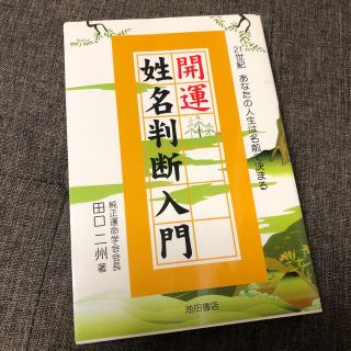 開運姓名判断入門 ２１世紀あなたの人生は名前で決まる(文学/小説)