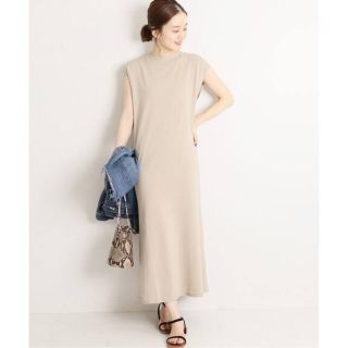 イエナ(IENA)の🍋🍋🍋様専用❄️19SS美品コットンストレッチ マキシワンピース(ロングワンピース/マキシワンピース)