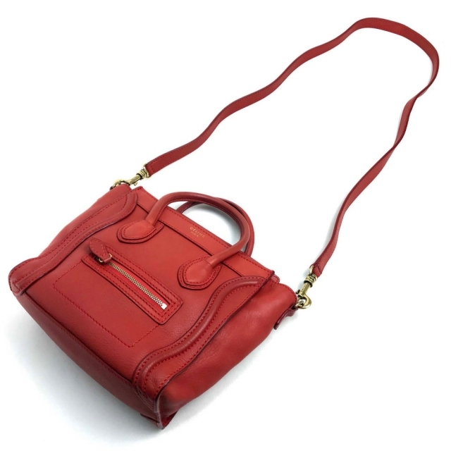 CELINE - セリーヌ CELINE ラゲージ 168243 ナノショッパー 斜め CELINE - セリーヌ CELINE ラゲージ 168243 ナノショッパー 斜め
