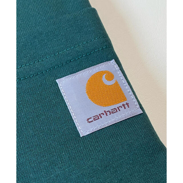 carhartt(カーハート)の新品 Carhartt カーハート 半袖 Tシャツ 緑 グリーン 無地 XL メンズのトップス(Tシャツ/カットソー(半袖/袖なし))の商品写真