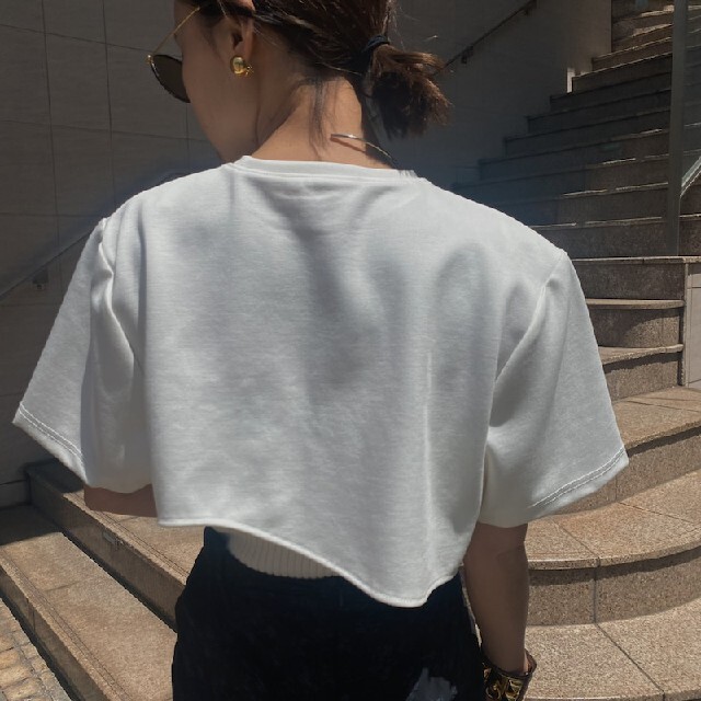 ameri vintage MEDIニットビスチェコンビ Tシャツ Ameri（アメリ）の「MEDI KNIT BUSTIER COMBI TEE（Tシャツ
