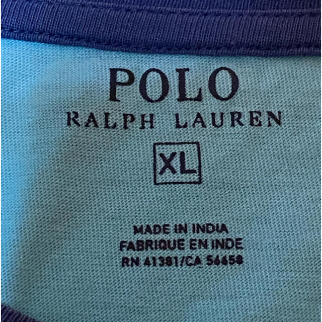 POLO RALPH LAUREN(ポロラルフローレン)のpolo ralph lauren  半袖プリントTシャツ XLサイズ ブルー系 メンズのトップス(Tシャツ/カットソー(半袖/袖なし))の商品写真