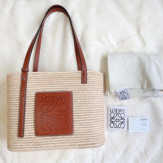 ロエベ(LOEWE)のロエベ ♡スクエアバスケットバッグスモール　かごバッグ(かごバッグ/ストローバッグ)