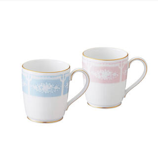 ノリタケ(Noritake)のノリタケ  Noritake レースウッドゴールド　マグカップペアセット(食器)