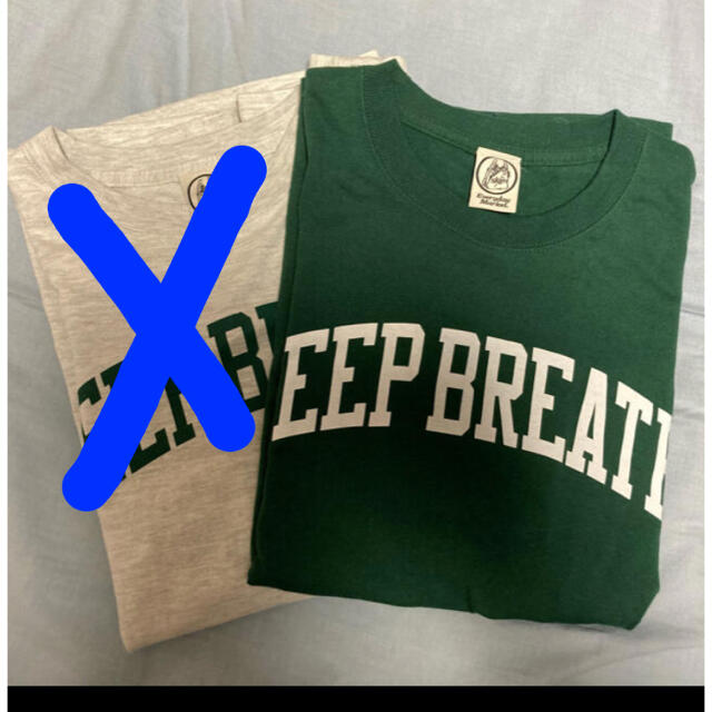 DEUXIEME CLASSE(ドゥーズィエムクラス)のSKIN DEEP BREATH Tシャツ　グリーン レディースのトップス(Tシャツ(半袖/袖なし))の商品写真