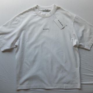 アクネ(ACNE)のacne studios ホワイト ロゴ Tシャツ(Tシャツ/カットソー(半袖/袖なし))