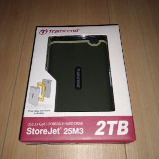 トランセンド(Transcend)のTranscend ポータブルHDD 2TB(PC周辺機器)