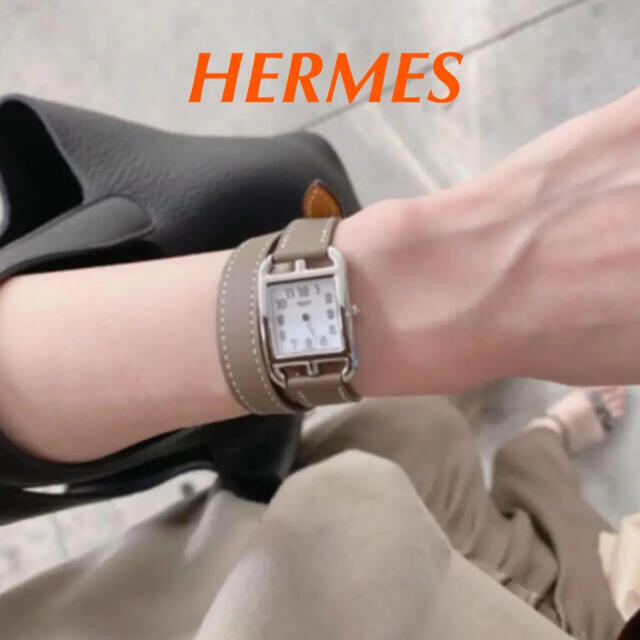 Hermes(エルメス)の売り切れ❗️★エルメス時計★美品★HERMES/ケープコッド二重ベルト レディースのファッション小物(腕時計)の商品写真