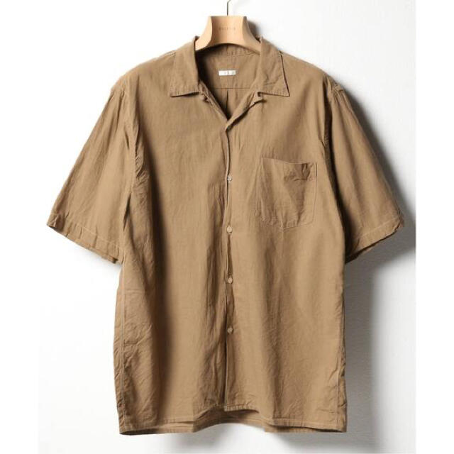 comoli 20ss ベタシャンオープンカラーシャツ Khaki サイズ2