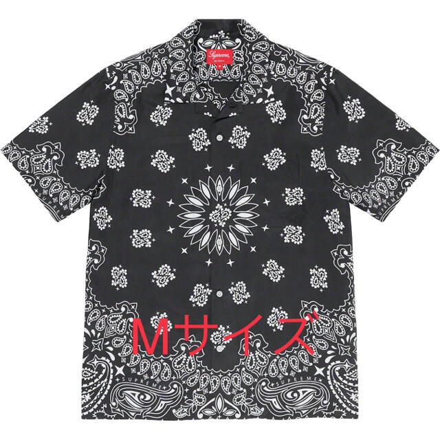 メンズ【キムタク着用】Supreme Bandana Silk S/S Shirt