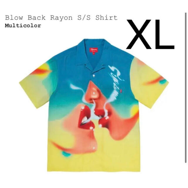 希少 XL Supreme blow back rayon シャツ