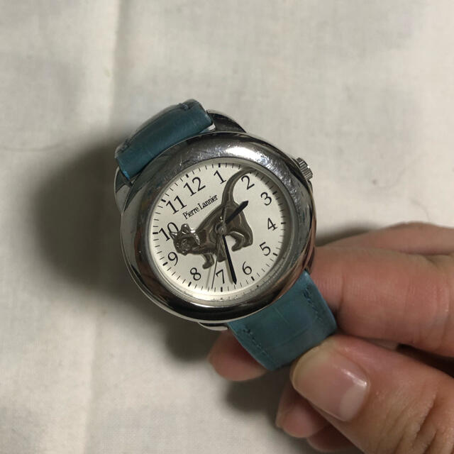 Pierre Lannier(ピエールラニエ)のピエールラニエ　猫ちゃん時計 レディースのファッション小物(腕時計)の商品写真