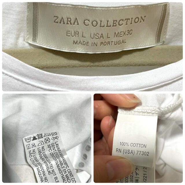 ZARA(ザラ)のZARA ザラTシャツ　トップス　半袖　柄付き　プリント　夏 レディースのトップス(Tシャツ(半袖/袖なし))の商品写真