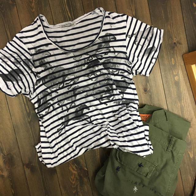 UNITED ARROWS(ユナイテッドアローズ)のsimeon DEVASTEE THOMSENボーダー ユナイテッド レディースのトップス(Tシャツ(半袖/袖なし))の商品写真