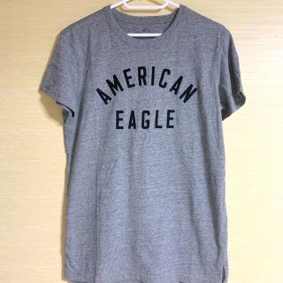 アメリカンイーグル(American Eagle)のAmerican Eagle カットソー　レディース　グレー(Tシャツ(半袖/袖なし))