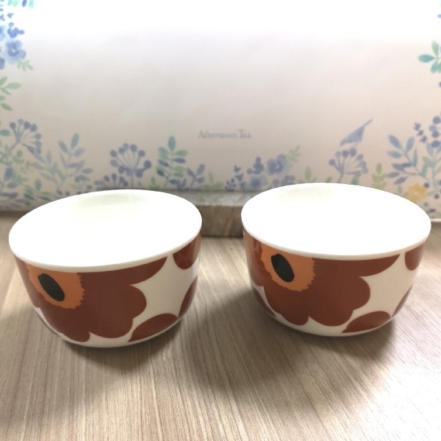 marimekko(マリメッコ)のマリメッコ ウニッコ ボウル2個 新品 インテリア/住まい/日用品のキッチン/食器(食器)の商品写真