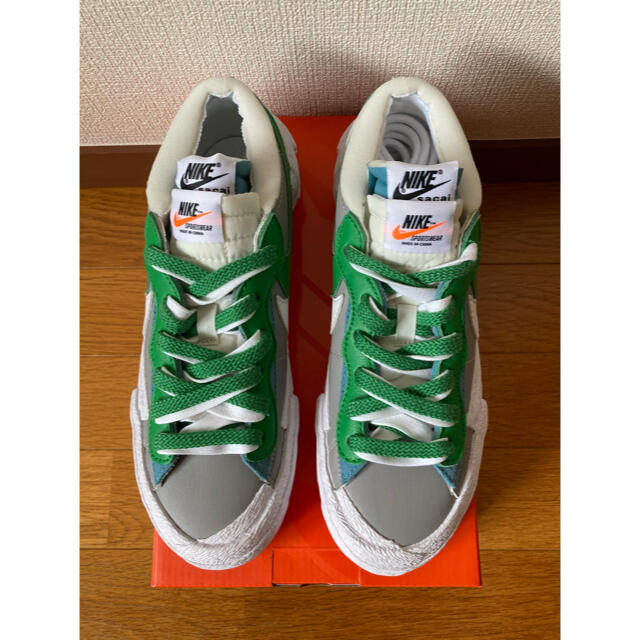 sacai(サカイ)のNIKE x sacai ブレーザーLOW Classic Green 24cm レディースの靴/シューズ(スニーカー)の商品写真