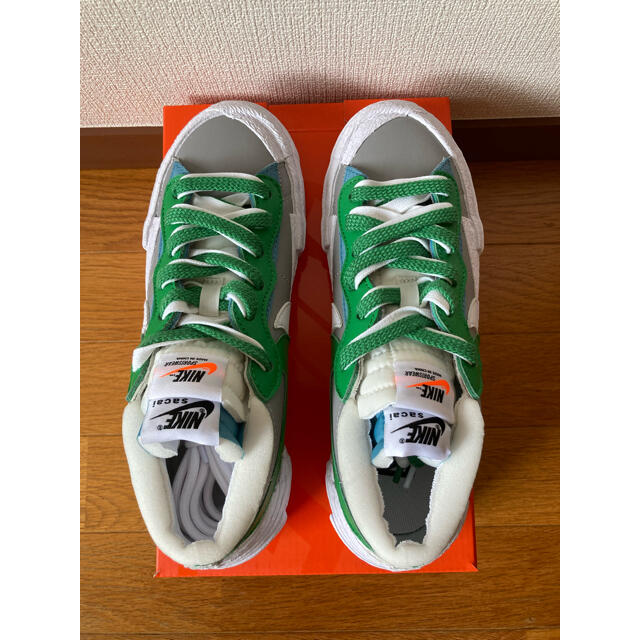 sacai(サカイ)のNIKE x sacai ブレーザーLOW Classic Green 24cm レディースの靴/シューズ(スニーカー)の商品写真