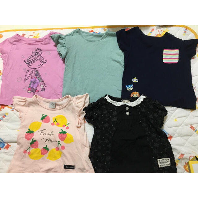 baby GAP ユニクロなど　Tシャツ5枚＋ルームウェア キッズ/ベビー/マタニティのキッズ服女の子用(90cm~)(Tシャツ/カットソー)の商品写真