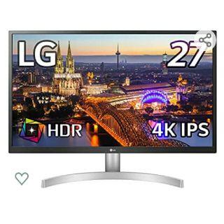 エルジーエレクトロニクス(LG Electronics)の明細書付き新品 アマゾン限定 LG 4Kモニター 27UL500-W 27インチ(ディスプレイ)