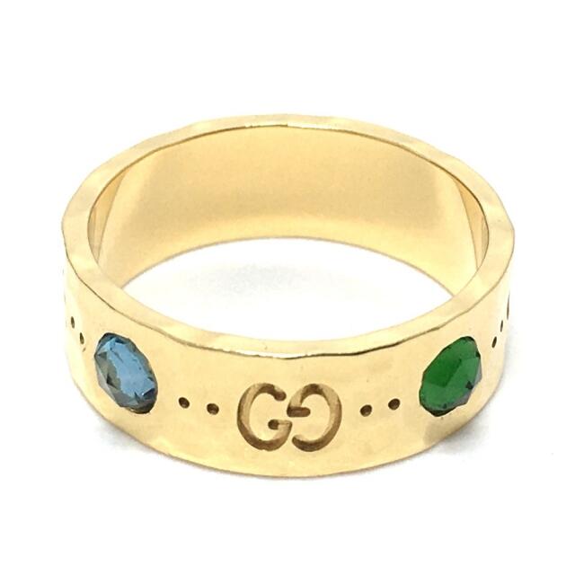 Gucci - 美品 グッチ 414022 ピエトラ ストーン GG アイコンリング 指輪