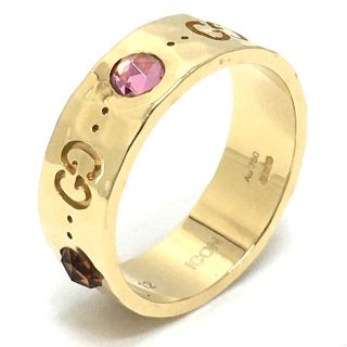 Gucci - 美品 グッチ 414022 ピエトラ ストーン GG アイコンリング