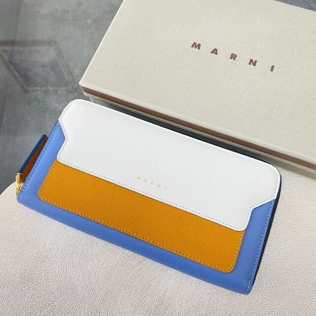 残り1【新品】MARNI マルニ トランク 長財布 ラウンドジップ トライ