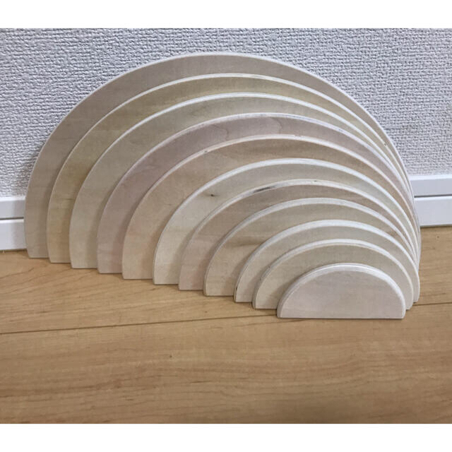 虹の積み木 アーチレインボー グリムス 社 模倣品 グッドトイ 木のおもちゃ 4