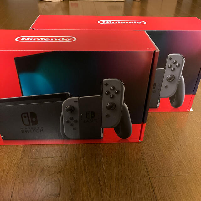 Nintendo Switch グレー２台セット　ニンテンドースイッチ本体　新品エンタメホビー