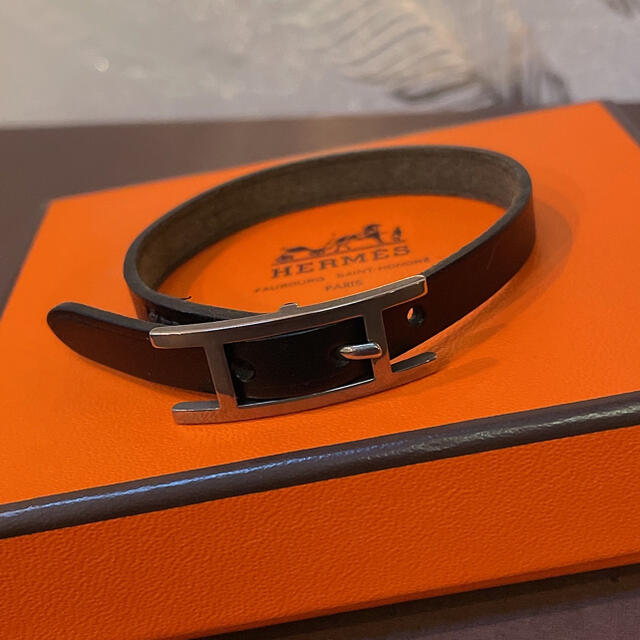Hermes - 正規品☆HERMES エルメス アピ3 レザーブレスレット 新品