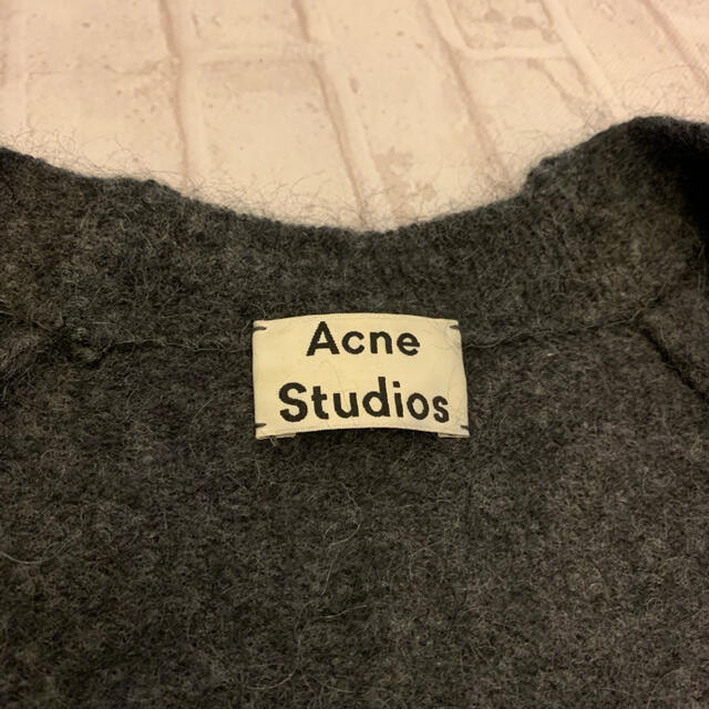 ACNE(アクネ)のacne studios モヘア ロングカーディガン ダークグレー レディースのトップス(カーディガン)の商品写真