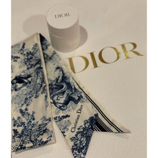 クリスチャンディオール(Christian Dior)の新品♡Christian Diorシルクツイル♡お値下げ不可(バンダナ/スカーフ)