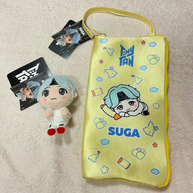 防弾少年団(BTS)(ボウダンショウネンダン)のTinyTAN  マルチポーチ&キーチェーンマスコット SUGA エンタメ/ホビーのCD(K-POP/アジア)の商品写真