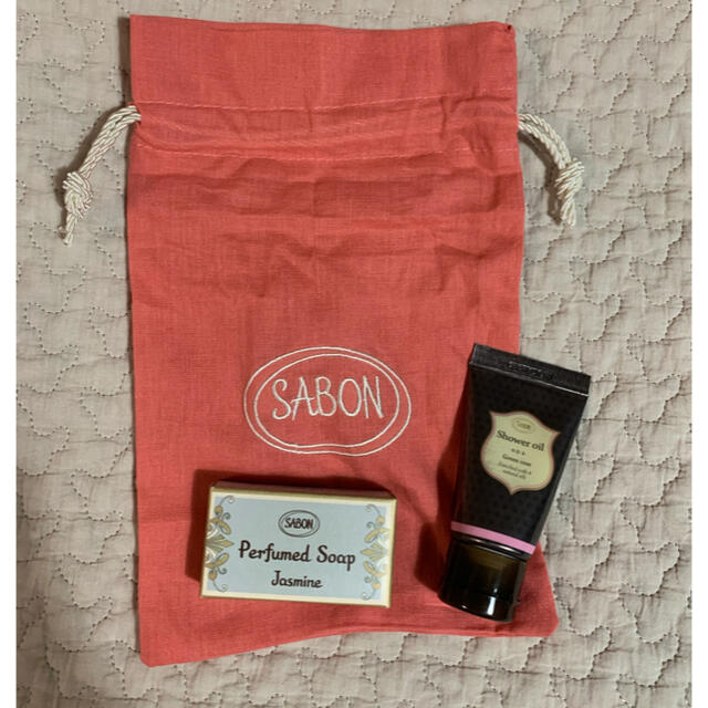SABON(サボン)のSABON サボン シャワーオイル ソープ 巾着 コスメ/美容のボディケア(ボディソープ/石鹸)の商品写真