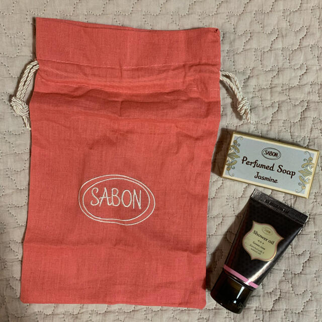 SABON(サボン)のSABON サボン シャワーオイル ソープ 巾着 コスメ/美容のボディケア(ボディソープ/石鹸)の商品写真