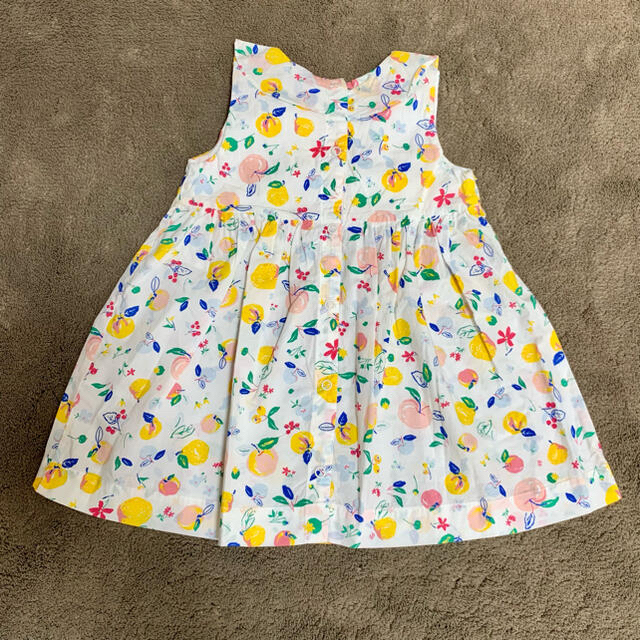 PETIT BATEAU(プチバトー)の☆プチバトー☆ プリントワンピース　24m キッズ/ベビー/マタニティのベビー服(~85cm)(ワンピース)の商品写真