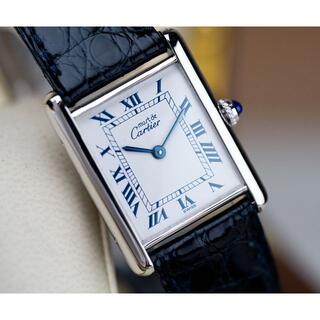 カルティエ(Cartier)の専用 カルティエ マスト タンク シルバー ブルーローマン LM Cartier(腕時計(アナログ))