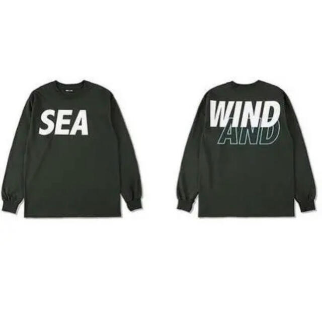 Wind and sea ロンT グリーン　Mサイズ