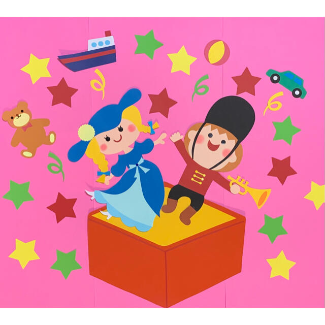 壁面飾り〔りん様専用・お誕生表パン屋さん、おもちゃのチャチャチャ