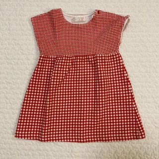 ザラキッズ(ZARA KIDS)のZARA kids baby ワンピース　ギンガムチェック(ワンピース)