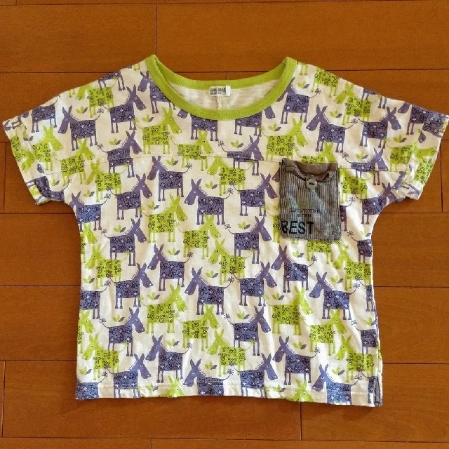 RAG MART(ラグマート)のRAG MART ロバ柄 カットソー キッズ/ベビー/マタニティのキッズ服男の子用(90cm~)(Tシャツ/カットソー)の商品写真