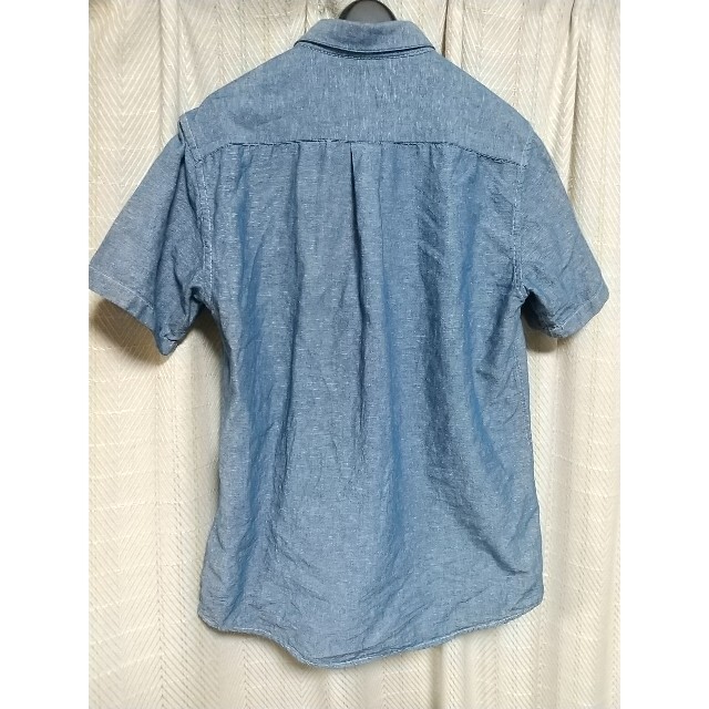 BROWNY(ブラウニー)のBROWNY 半袖 シャンブレーシャツ Ｍサイズ 青 ブラウニー アメカジ 古着 メンズのトップス(シャツ)の商品写真