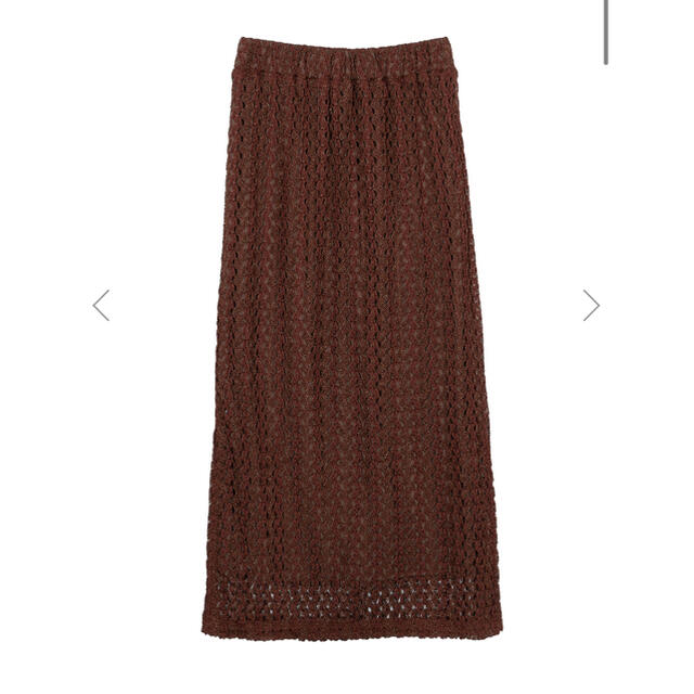 Ameri アメリMEDI SHINE STRIPE LACE SKIRT