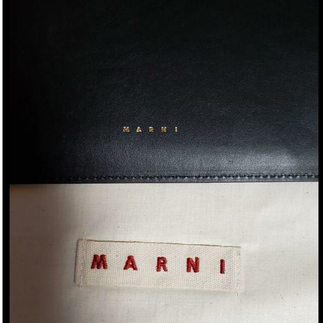 Marni(マルニ)の【新品】MARNI　レザーハンドバッグ　ブラック レディースのバッグ(ハンドバッグ)の商品写真