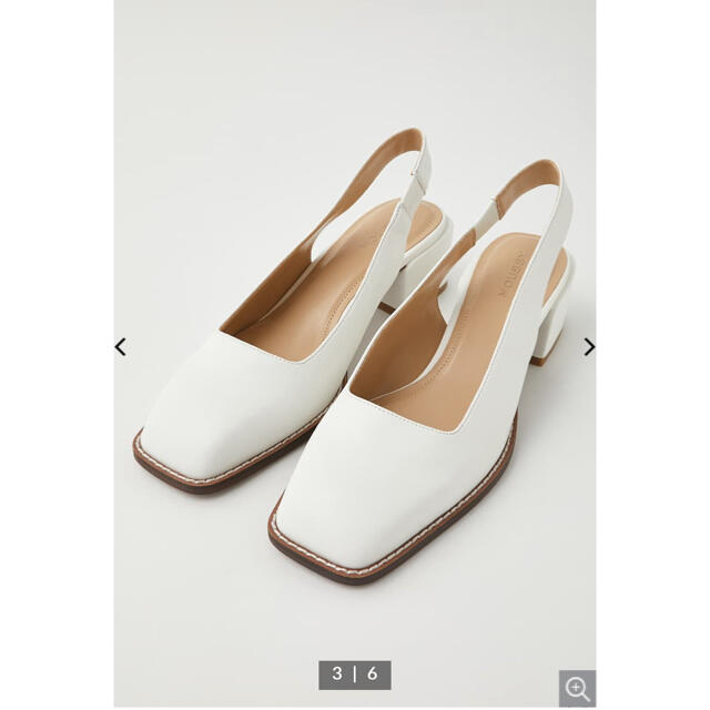 moussy(マウジー)のMOUSSY SQUARE TOE ミュール レディースの靴/シューズ(ミュール)の商品写真