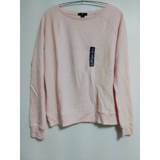 ギャップ(GAP)の【タグ付き】GAP　ギャップ　長袖クルーネックカットソー　M　ピンク(Tシャツ/カットソー(七分/長袖))