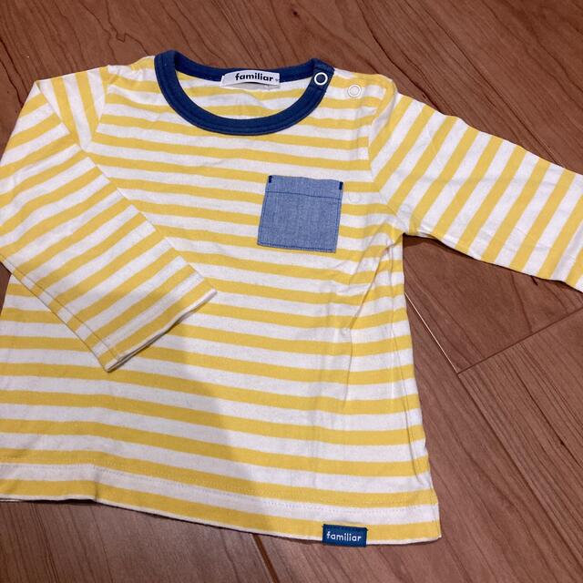 familiar(ファミリア)のfamiliar 90センチ　ロングTシャツ キッズ/ベビー/マタニティのキッズ服男の子用(90cm~)(Tシャツ/カットソー)の商品写真