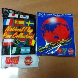 【未開封】2002FIFAワールドカップ日韓大会記念ピンバッジ20個(記念品/関連グッズ)