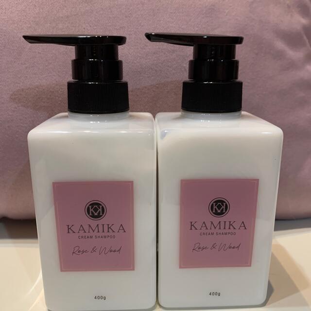 KAMIKA 期間限定ローズ＆ウッドの香りクリームシャンプー２本シャンプー