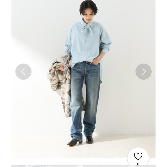FRAMeWORK(フレームワーク)のFRAMeWORK デニムチーフシャツ レディースのトップス(シャツ/ブラウス(長袖/七分))の商品写真